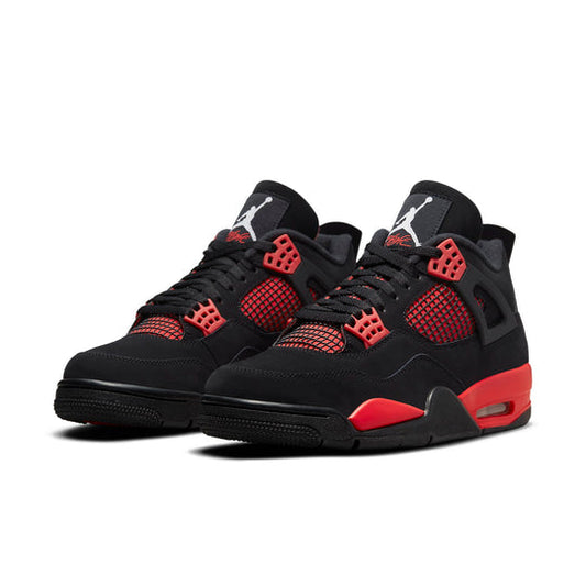 AIR JORDAN 4 RETRO 'RED THUNDER' FRONT VIEW