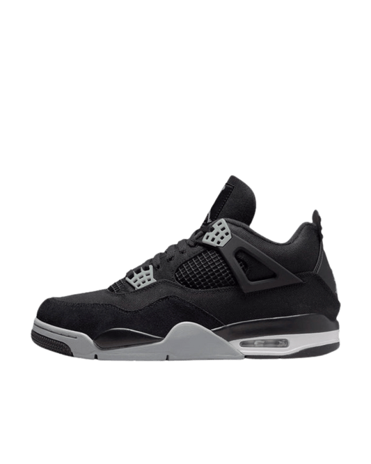 AIR JORDAN 4 RETRO 'BLACK CANVAS' SIDE VIEW