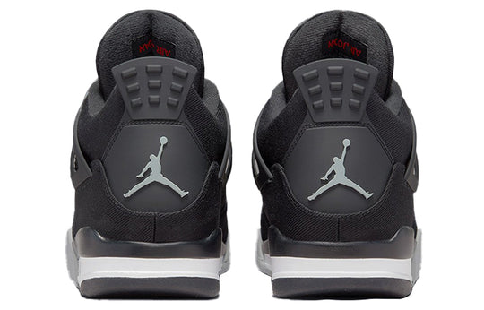 AIR JORDAN 4 RETRO 'BLACK CANVAS' HEEL