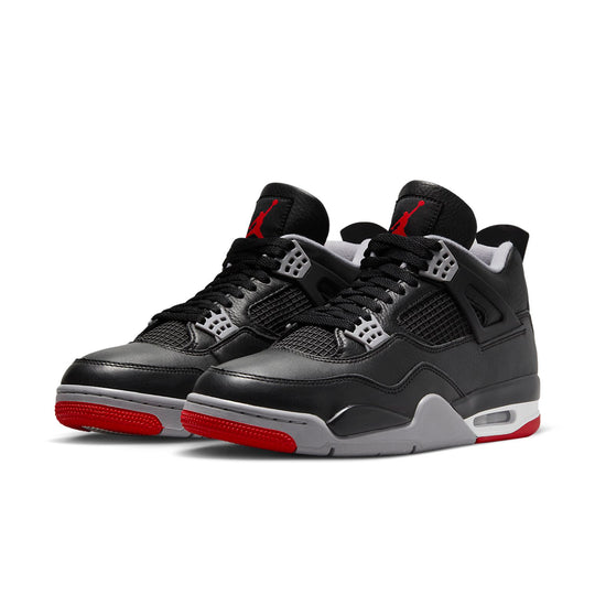 AIR JORDAN 4 RETRO 'BRED REIMAGINED' FRONT VIEW