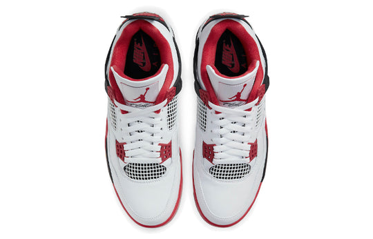 AIR JORDAN 4 RETRO 'FIRE RED' TOP VIEW