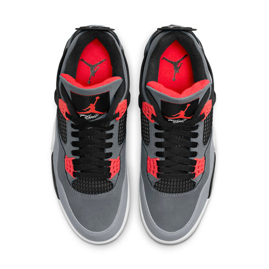 AIR JORDAN 4 RETRO 'INFRARED' TOP VIEW