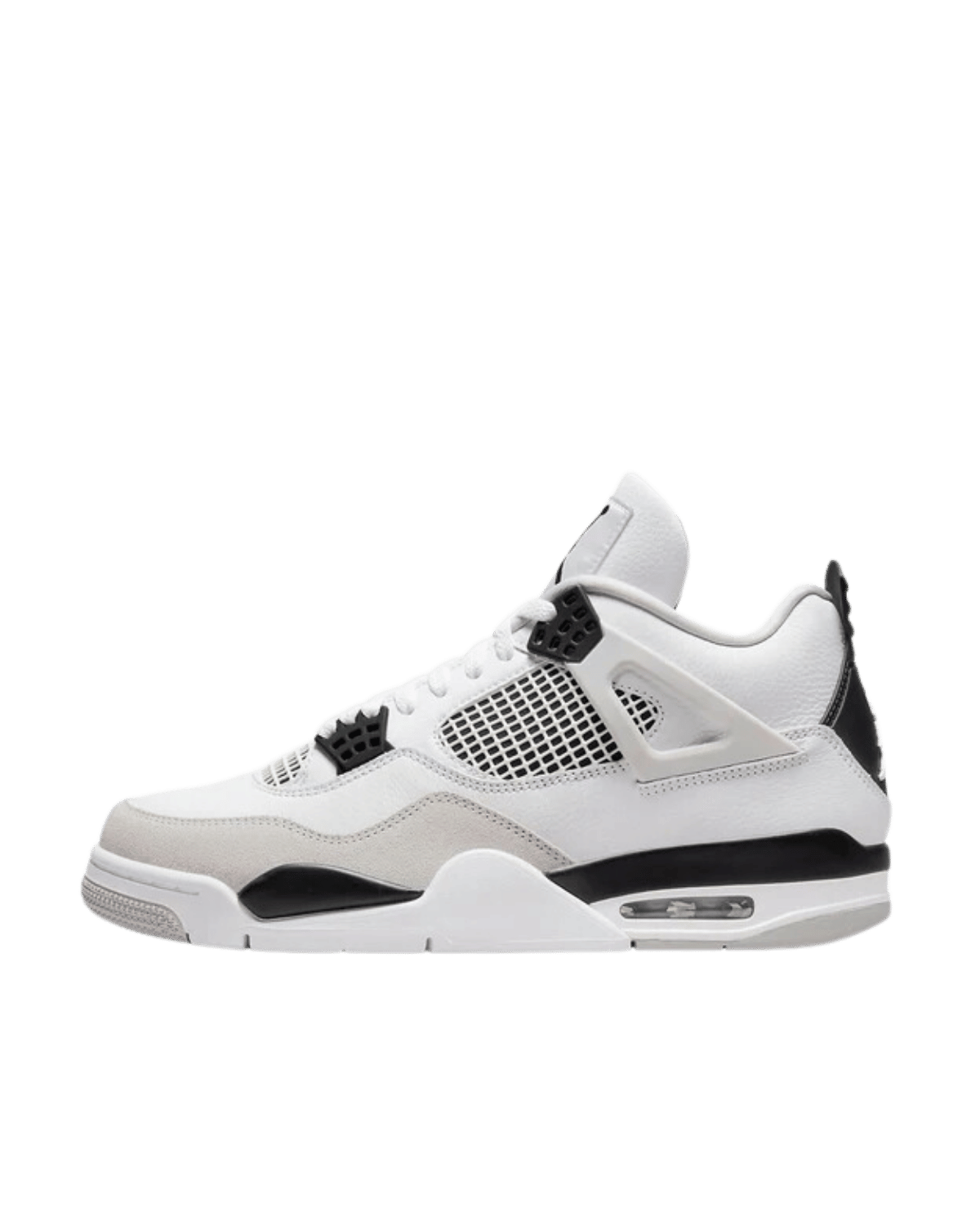 AIR JORDAN 4 RETRO MILITARY BLACK SIDE VIEW