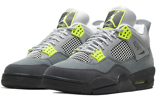 AIR JORDAN 4 RETRO 'NEON' FRONT VIEW