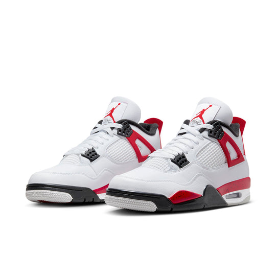 AIR JORDAN 4 RETRO 'RED CEMENT' FRONT VIEW