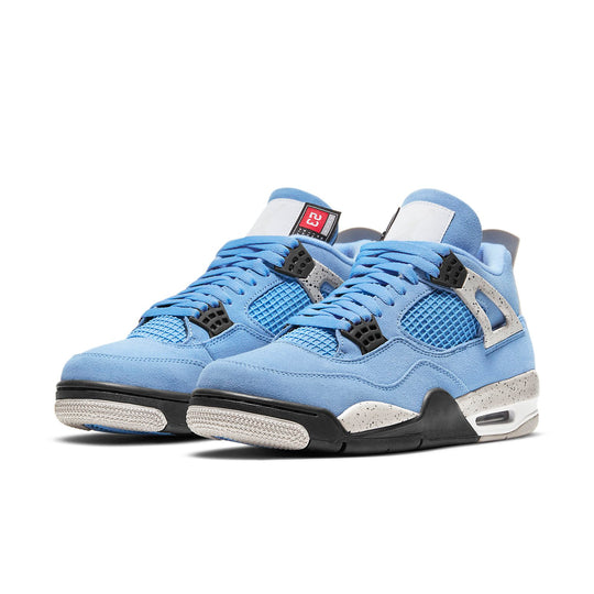 AIR JORDAN 4 RETRO 'UNIVERSITY BLUE' FRONT VIEW