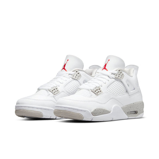 AIR JORDAN 4 RETRO 'WHITE OREO' FRONT VIEW