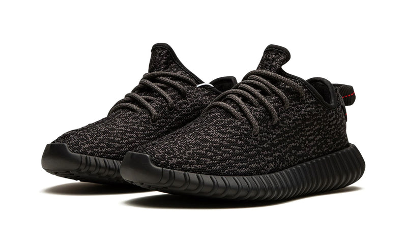 ADIDAS YEEZY BOOST 350 'PIRATE BLACK' FRONT VIEW