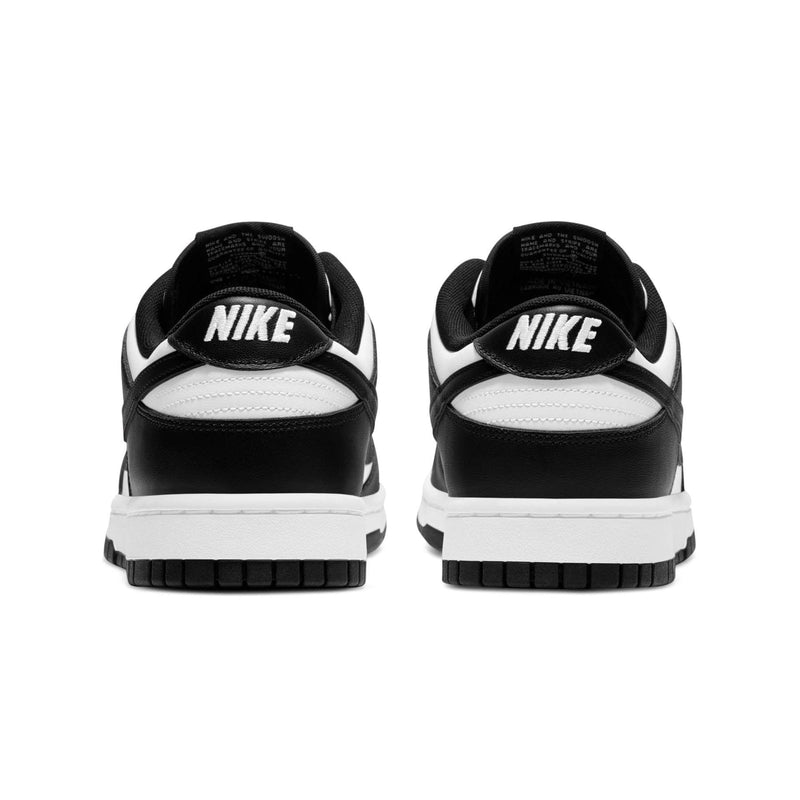 Nike Dunk Low Black and White back view