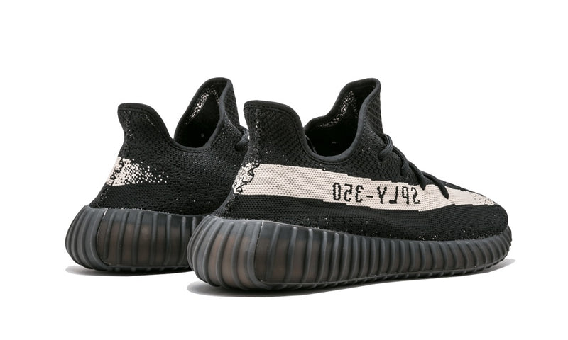 adidas yeezy boost 350 v2 core black white back view