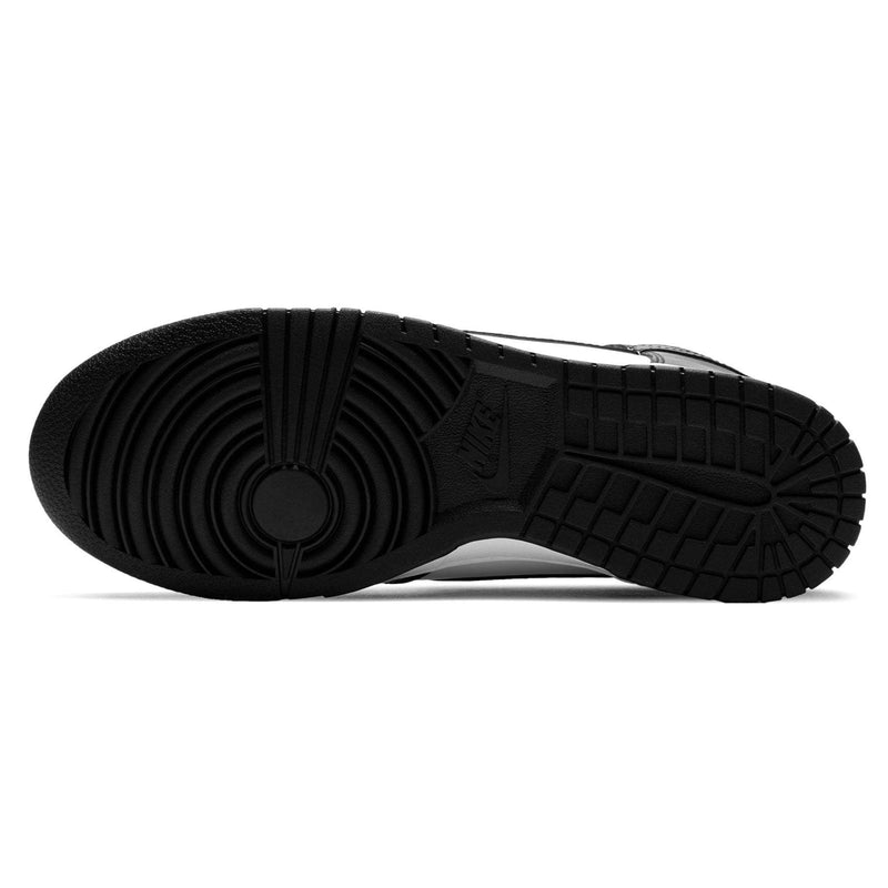 Nike dunk high black and white sole