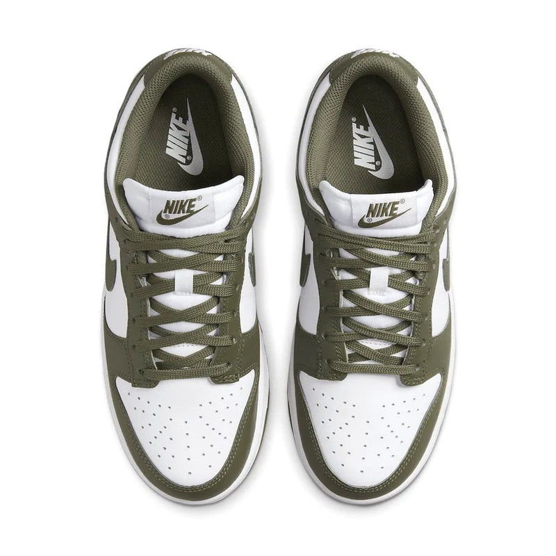 NIKE DUNK LOW MEDIUM OLIVE TOP VIEW