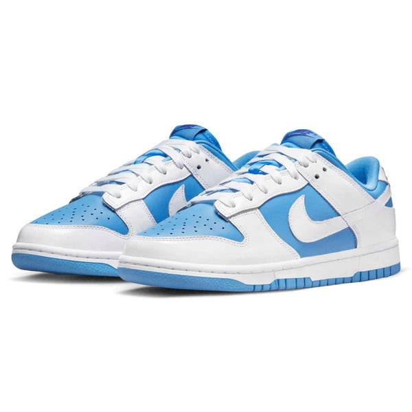 nike dunk low reverse unc front view